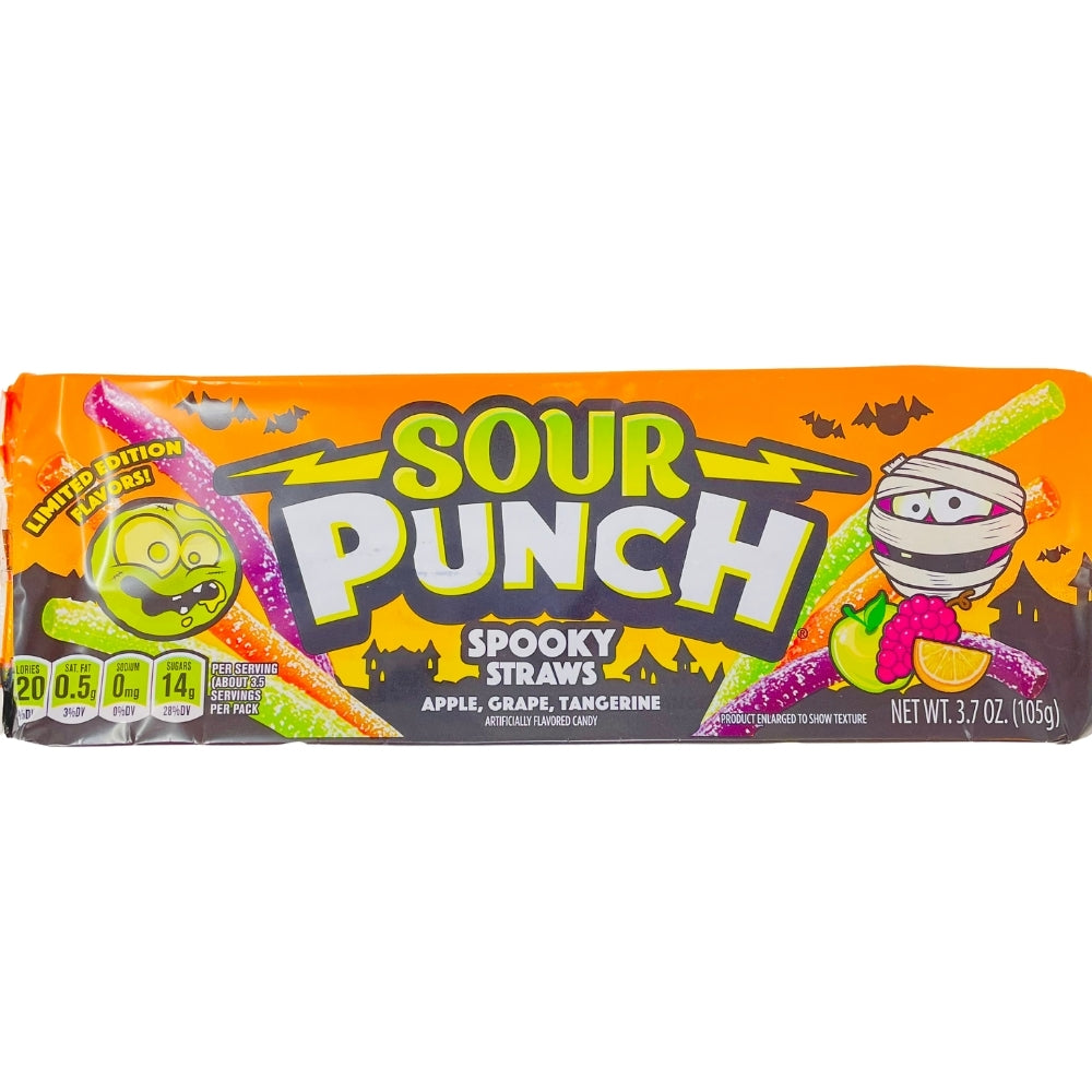Sour Punch Spooky Straws 3.7oz Candy Funhouse Candy Funhouse CA