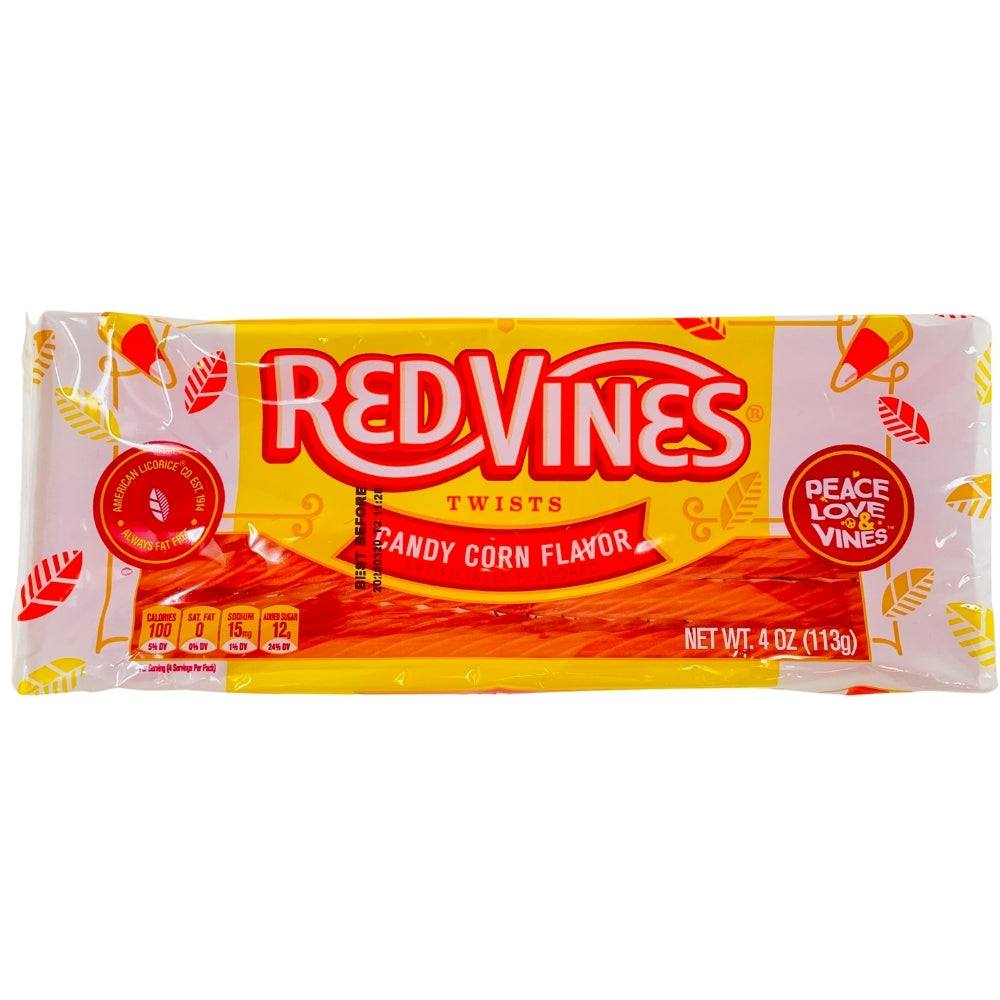 American Licorice Red Vines Twists Candy Corn Flavour 113g Candy Funhouse