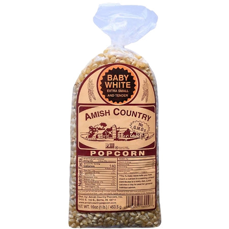 Amish Country Baby White Popcorn - 1lb