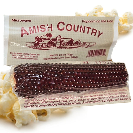 Amish Country Purple Kernel Microwave Popcorn On a Cob - 70g