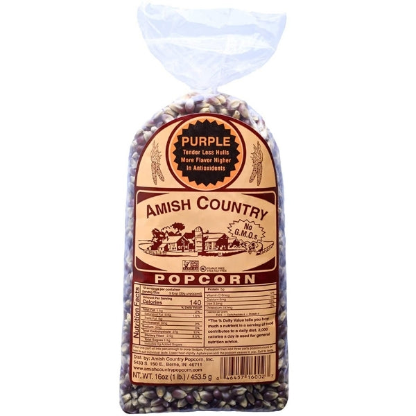 Amish Country Purple Popcorn Kernels - 1lb