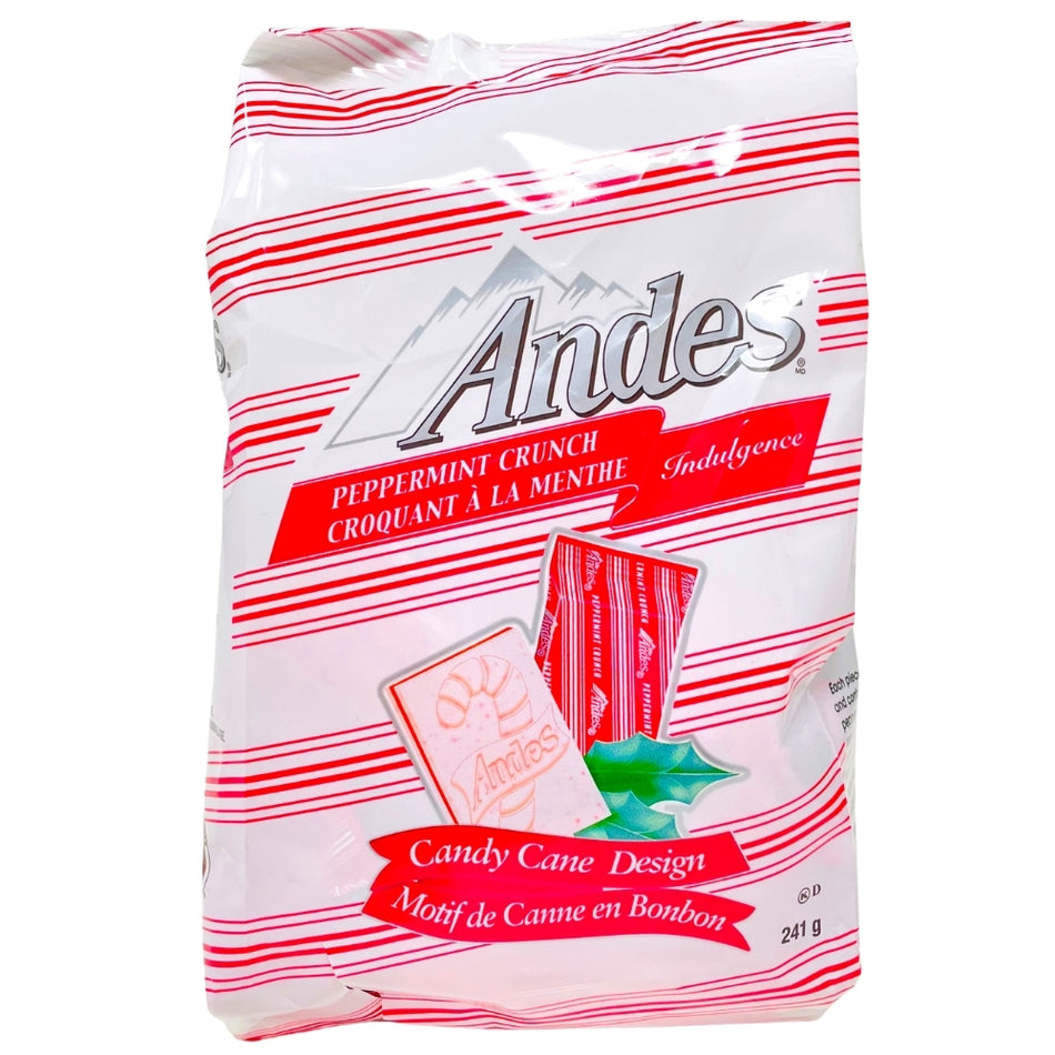 Christmas Andes Peppermint Crunch Candy Cane Design - 241g