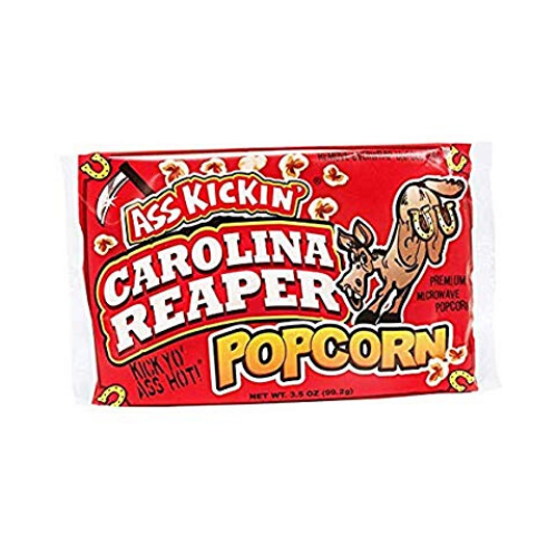 ass kickin spicy microwave popcorn snack carolina reaper pepper flavour candy funhouse online candy store canada