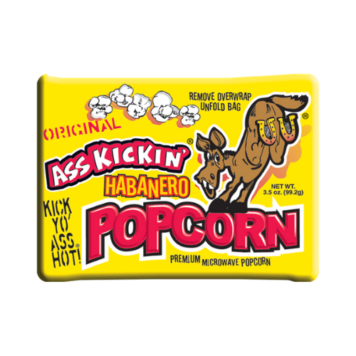 ass kickin spicy microwave popcorn snack habanero pepper flavour candy funhouse online candy store canada