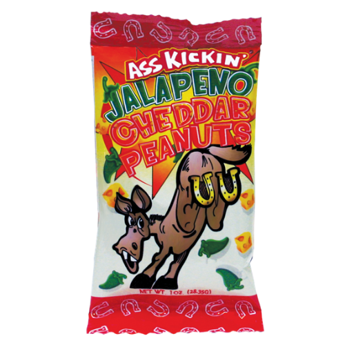 ass kickin peqnuts jalapeno cheddar 1 oz bag candy funhouse online candy store canada