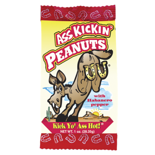 ass kickin peanuts seasoned with habanero pepper 1 oz bag candy funhouse online candy store canada