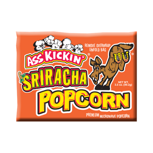 ass kickin spicy microwave popcorn snack sriracha flavour candy funhouse online candy store canada