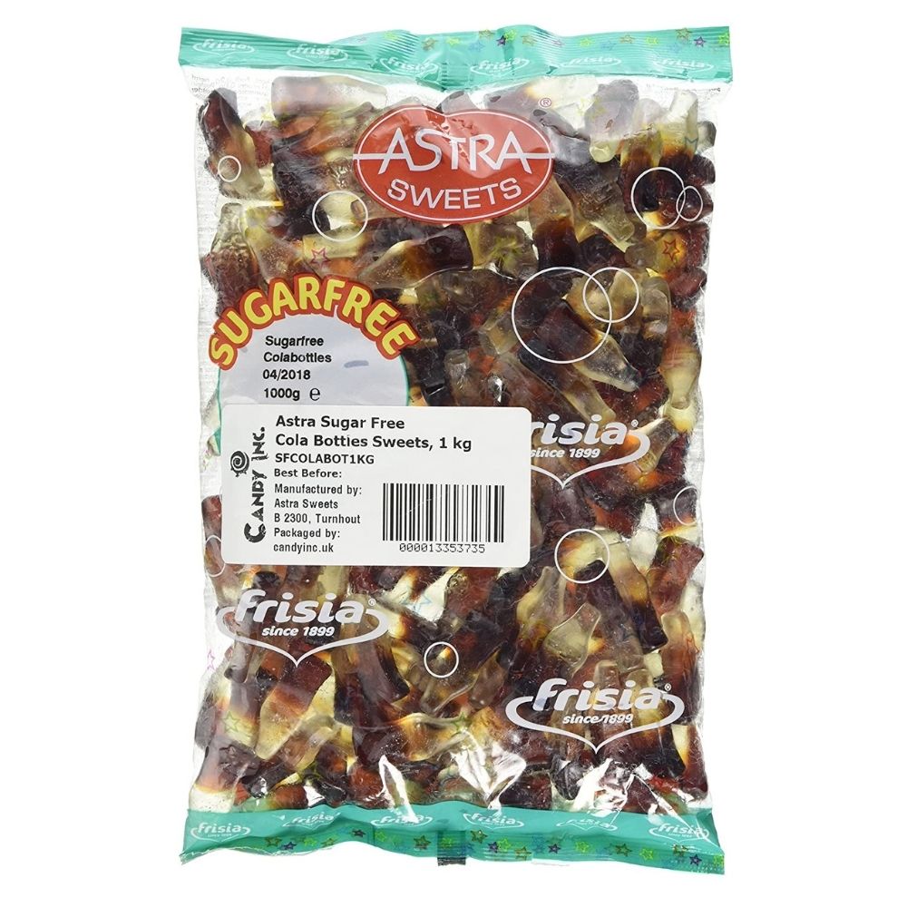 Astra Sweets Frisia Gummy Cola Bottles - Sugar Free Candy