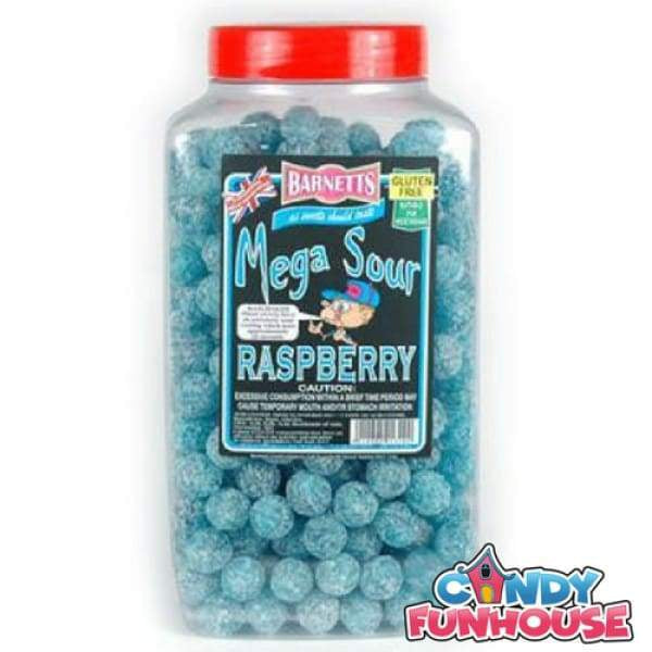 Barnetts Mega Sour Raspberry Barnetts 3.2kg - 1890s Blue British Bulk Colour_Blue