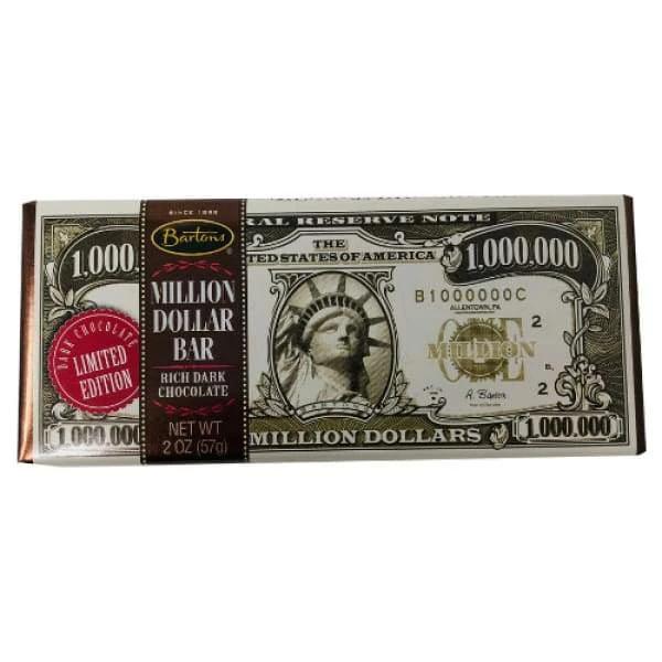 Bartons Million Dollar Rich Dark Chocolate Barton - 2000s American Bar Chocolate Dark Chocolate