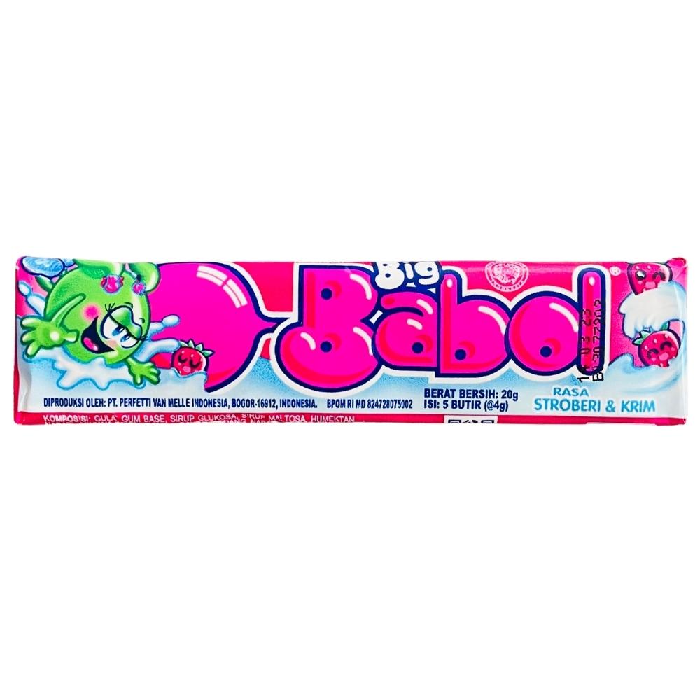 Big Babol Rasa Strawberry and Cream - 20g | Candy Funhouse – Candy ...