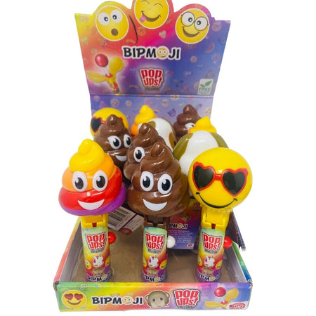 BIP Holland Bipmoji Pop Ups Lollipops 10 g Candy Funhouse Online Candy Shop