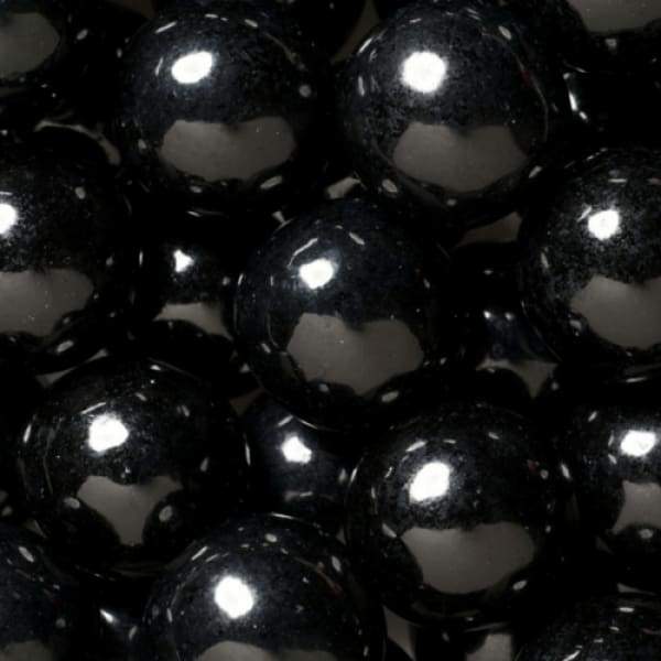 Black Gumballs SweetWorks 1kg - Black Bulk Candy Buffet Colour_Black Gum