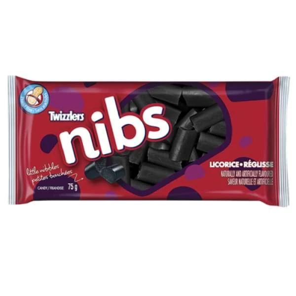 Black Twizzlers Nibs Licorice Candy Hersheys 85g - 1970s Black Colour_Black Era_1970s Licorice