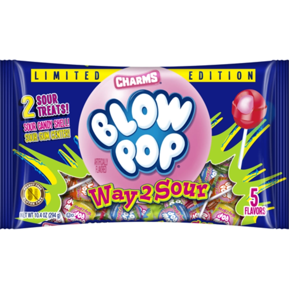 Blow Pop Way 2 Sour Assorted Bag - 10.4oz