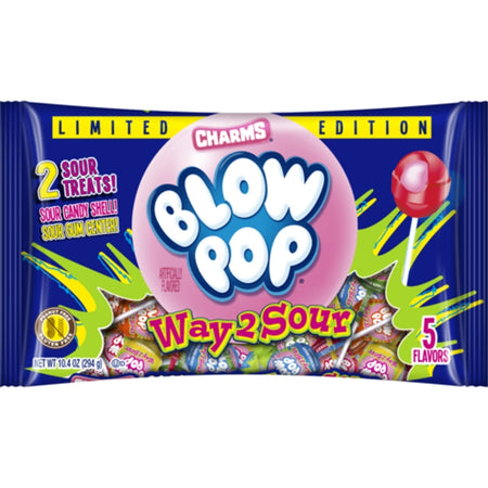 Blow Pop Way 2 Sour Assorted Bag - 10.4oz