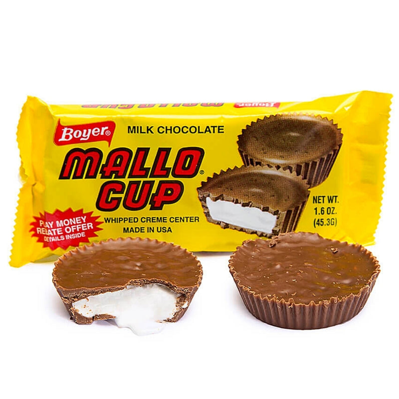 Boyer Mallo Cup - 1.5oz mallow marshmallow cups original candy company canada usa retro old fashioned nostalgic chocolate 