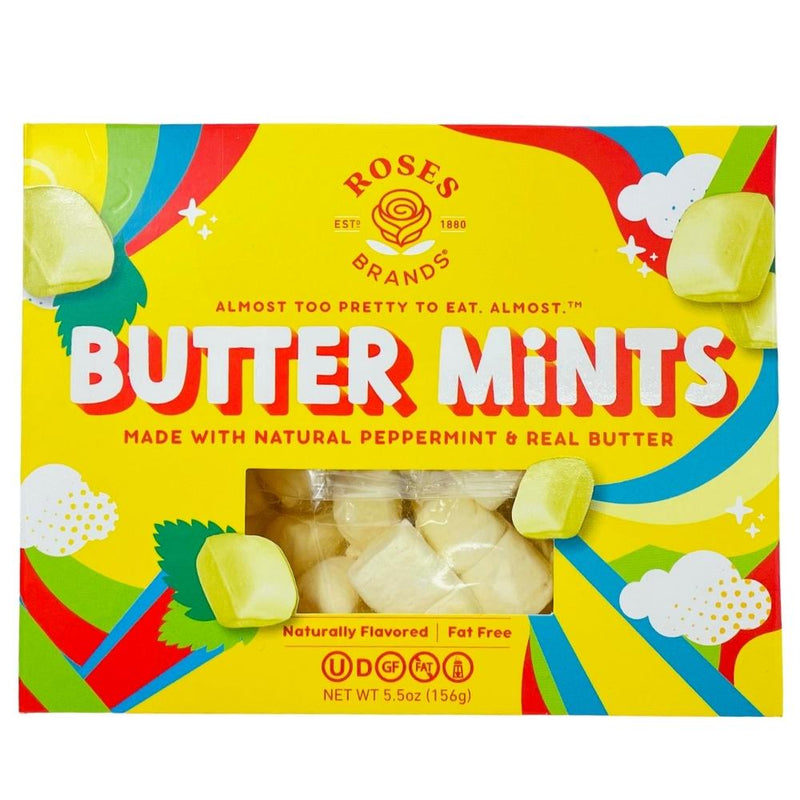 Butter Mints - 5.5oz - Butter Mints - Creamy mints - Mint candies - Refreshing treats - Candy mints - After-dinner mints - Wedding mints - Party favours - Sweet indulgence - Classic candies