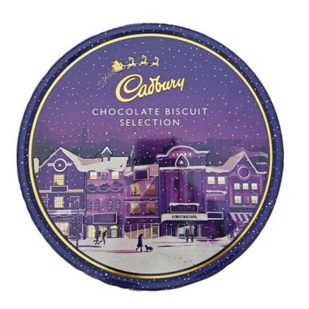 Cadbury Chocolate Biscuit Selection Tin- UK - Cadbury Chocolate - Secret Santa - Chocolate Biscuit - Christmas Biscuit