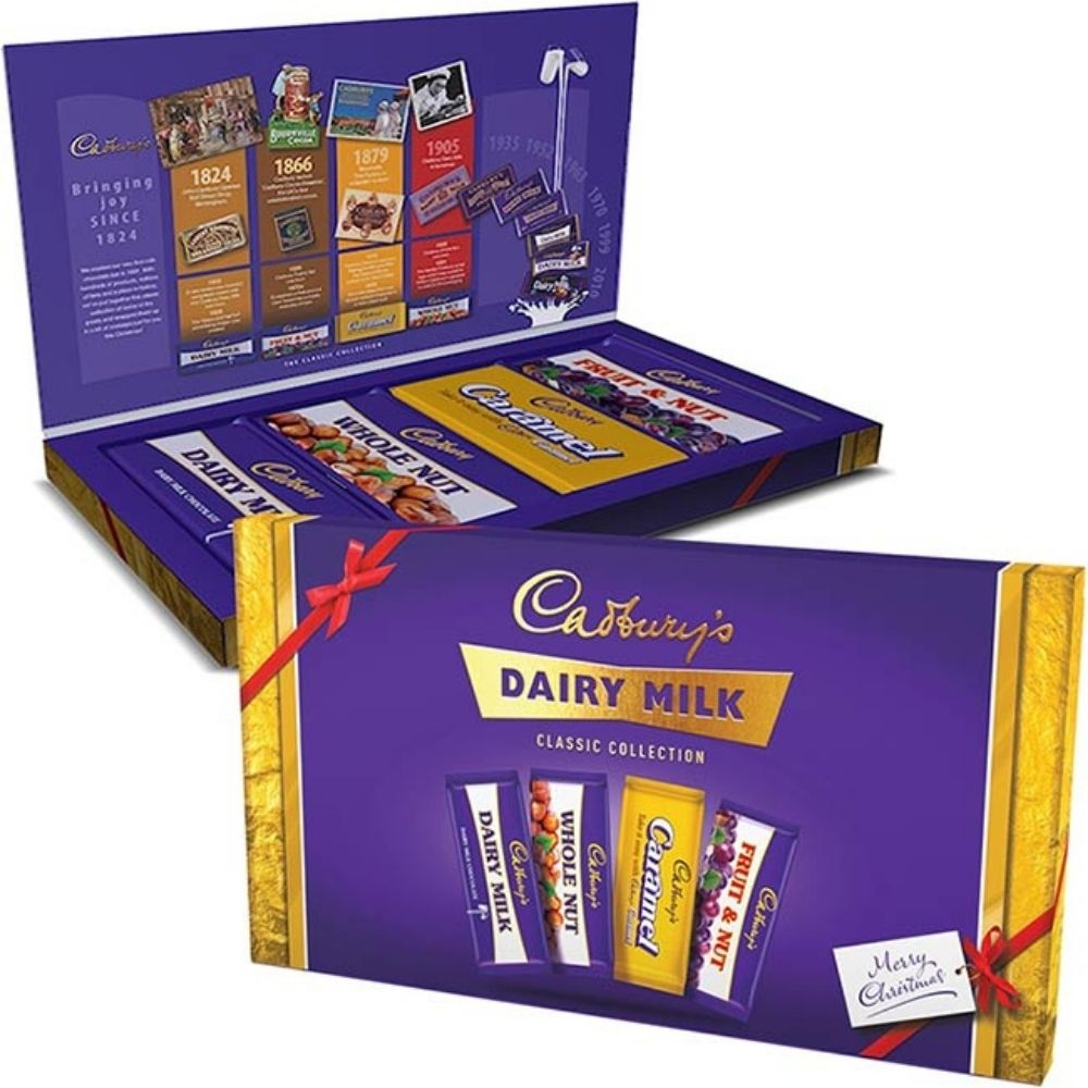 Cadbury Christmas Retro Selection Box - UK - Cadbury Chocolate - Stocking Stuffers - British Chocolate - Chocolate Bar