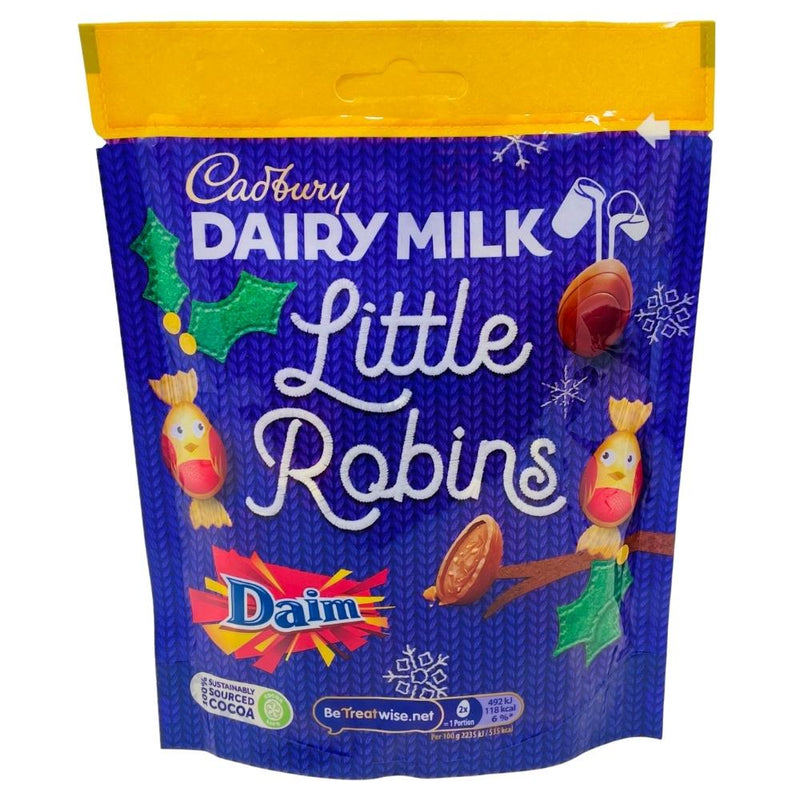 Cadbury Little Robins DAIM Dairy Milk Christmas Candy