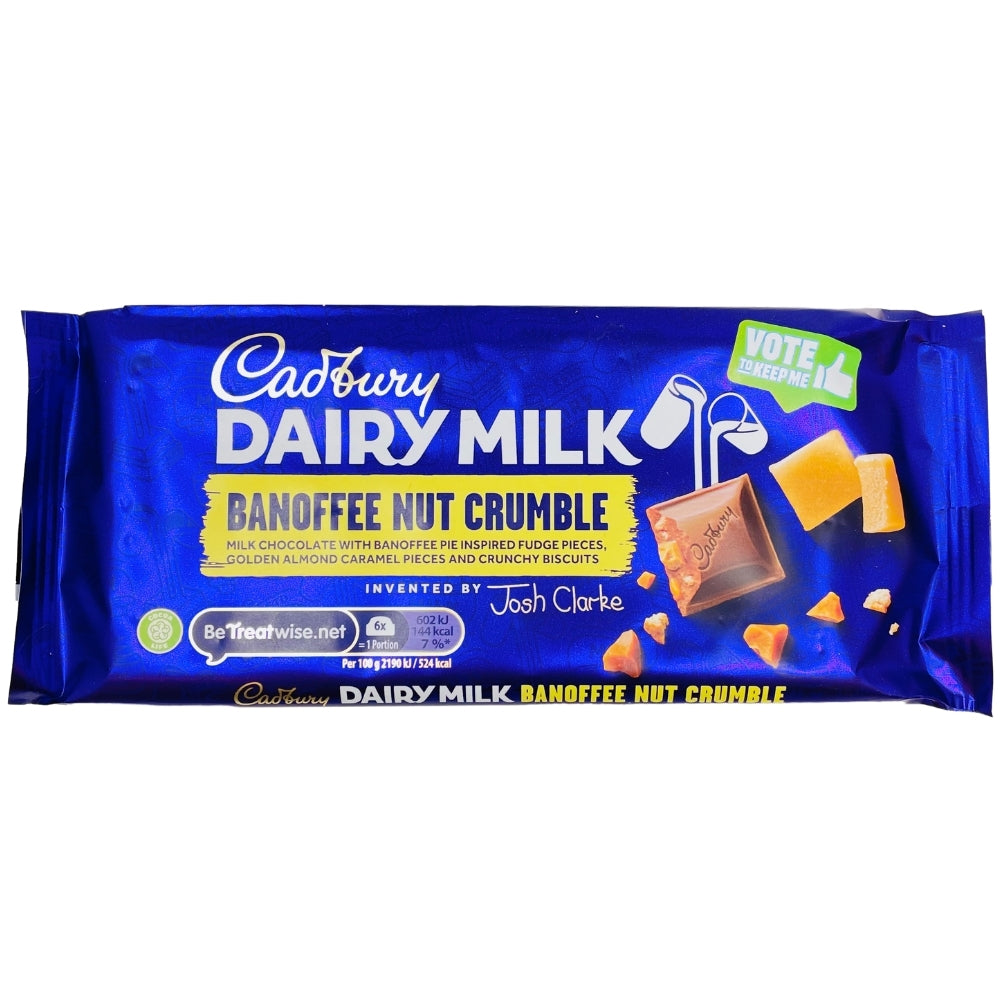 Cadbury Dairy Milk Banoffee Nut Crumble UK 110g
