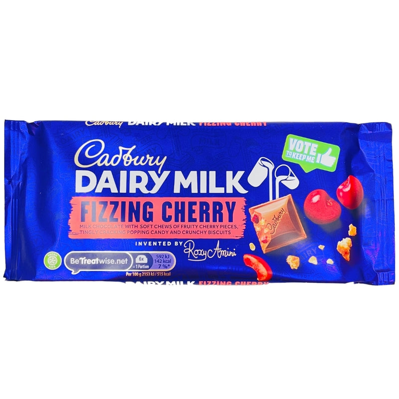 Cadbury Dairy Milk Fizzing Cherry UK 110g
