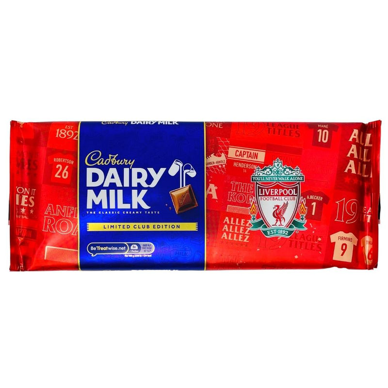 Dairy Milk Liverpool Football Club UK 360g Candy Funhouse