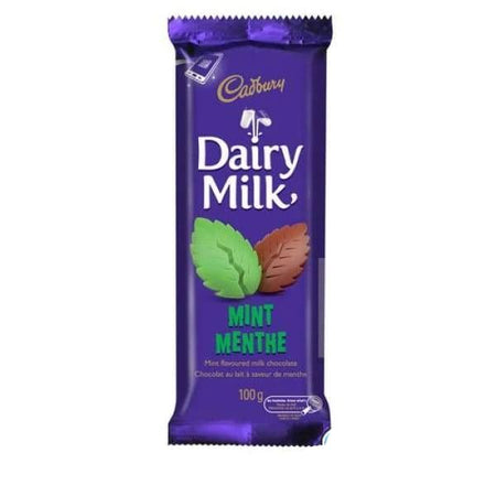 Cadbury Dairy Milk Mint Bars-100g Cadbury - 1900s Bar cadbury Canadian Chocolate
