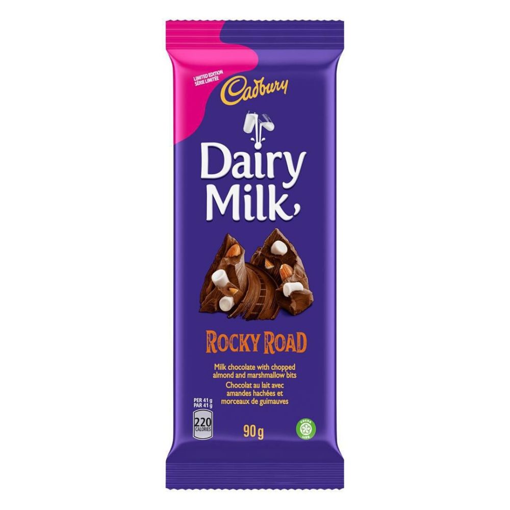 Cadbury Dairy Milk Rocky Road Canadian Candy Bar