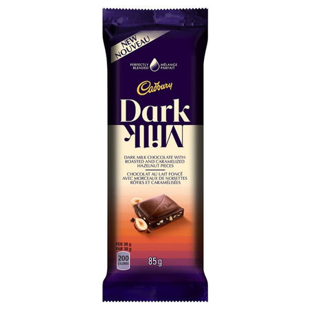 Cadbury Dark Milk Chocolate Bars-Roasted Hazelnut - 85g