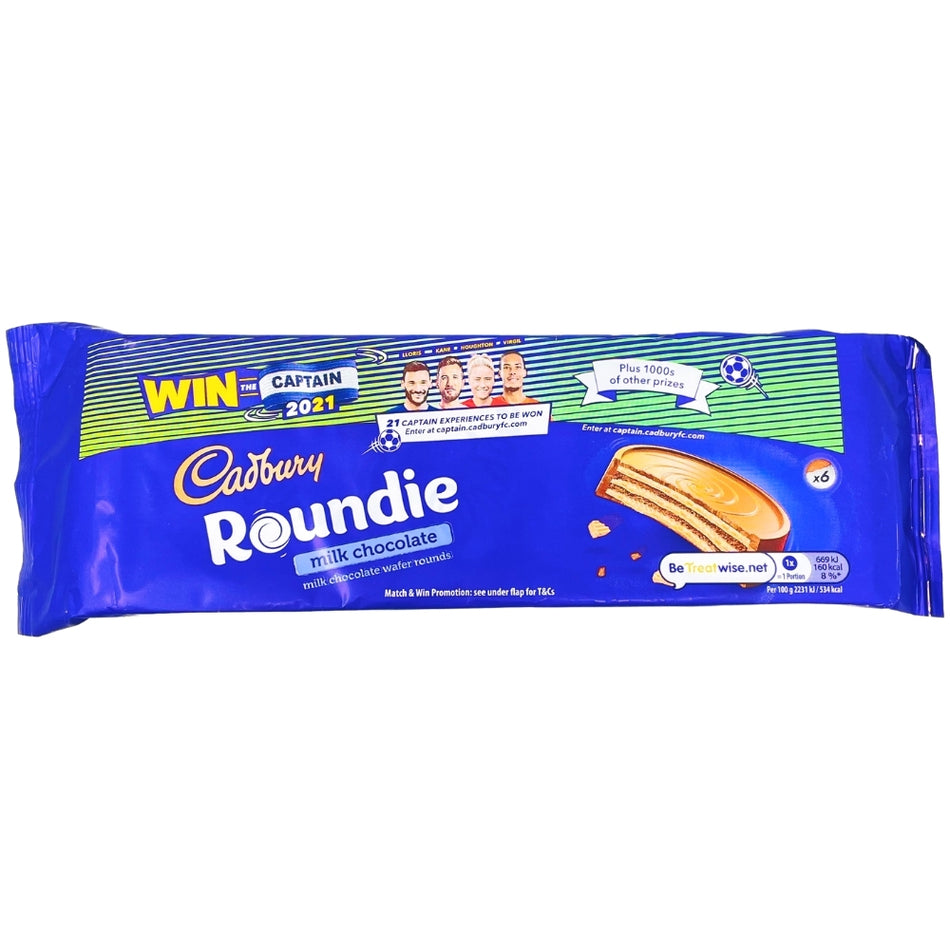 Cadbury Roundie Milk Chocolate Wafers UK 180g