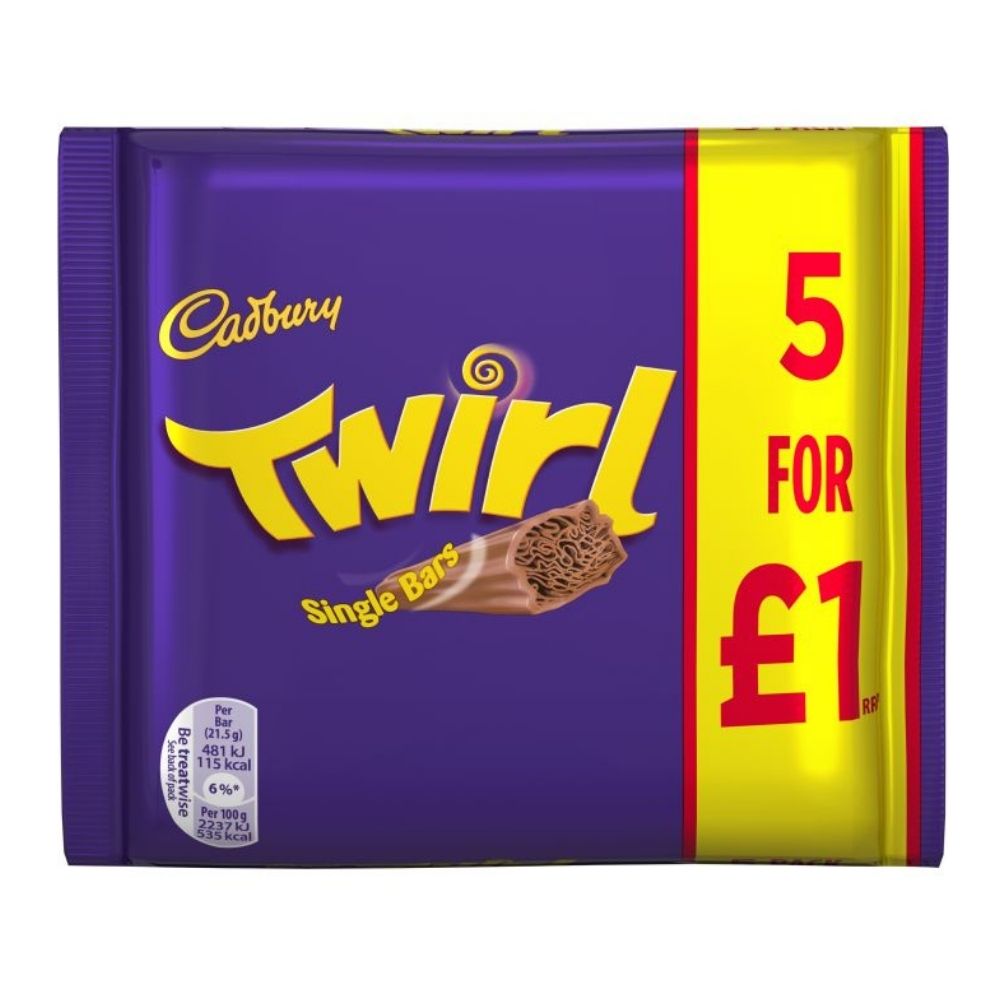 Cadbury Twirl 5 Pack-UK