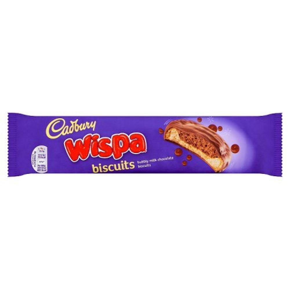 Cadbury Wispa Biscuits - 124 g | UK | Candy Funhouse
