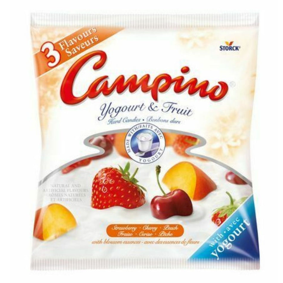 Campino Yogourt & Fruit Candy-3 Flavours - 120 g
