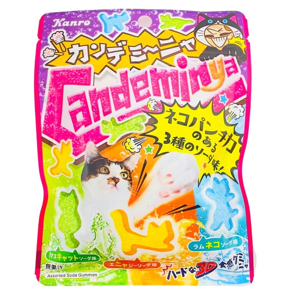Kanro Candeminya Cat Soda Gummies - 60g (Japan)