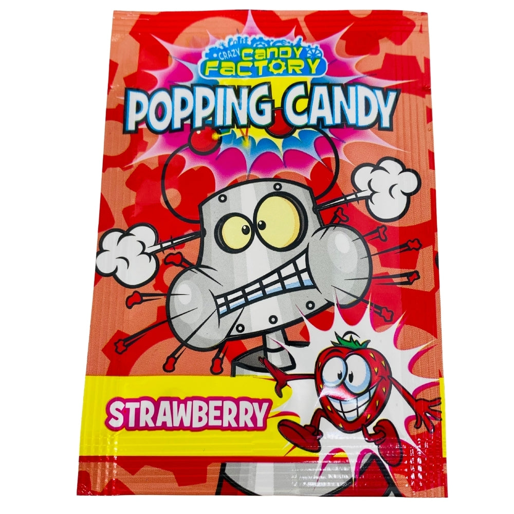 Crazy Candy Factory Popping Candy Strawberry - UK