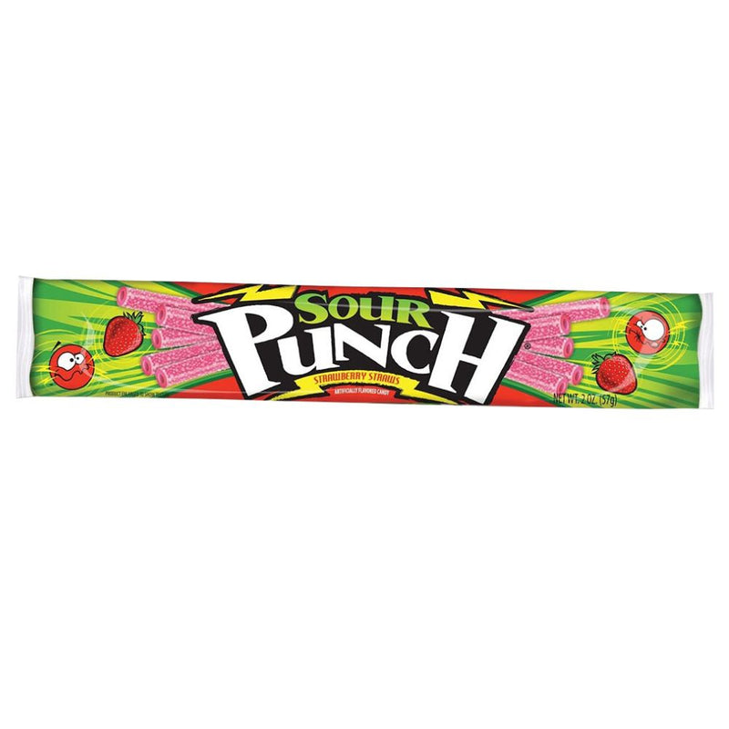 Sour Punch Straws Strawberry 2oz