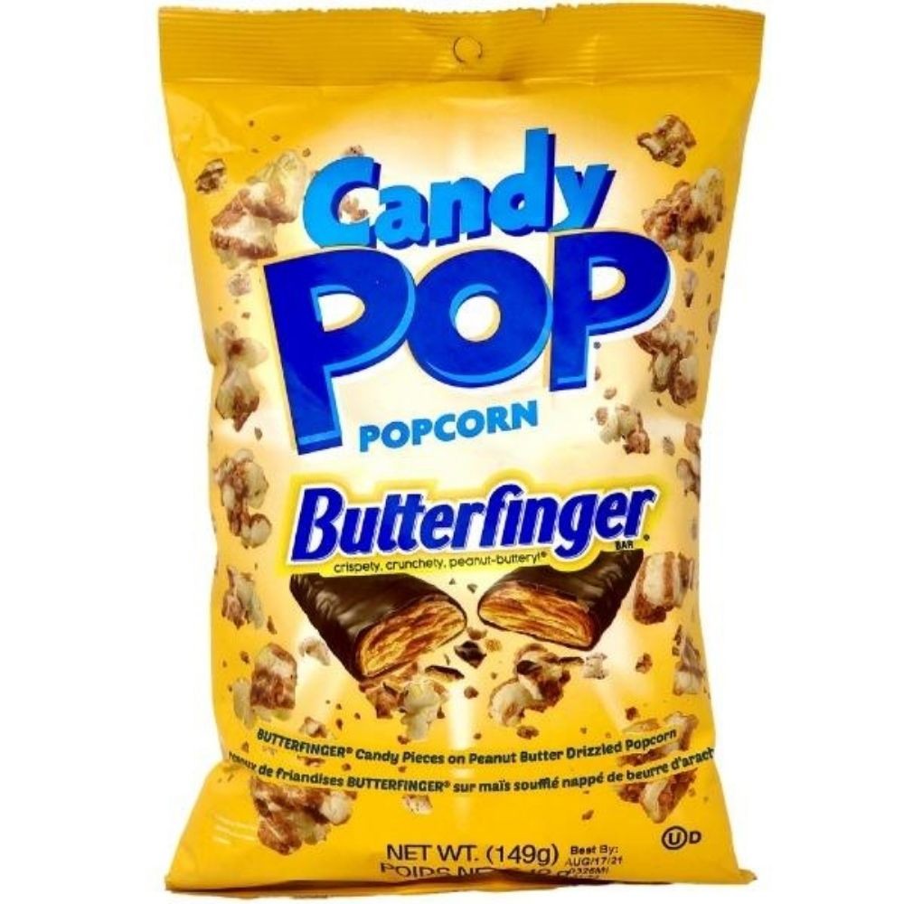 Candy Pop Popcorn with Butterfinger 149g | Candy Funhouse – Candy ...