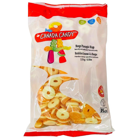 CCC Mango Pineapple Rings - 2.5kg - Bulk Candy - Canadian Candy - Bulk Candy - Chewy Candy