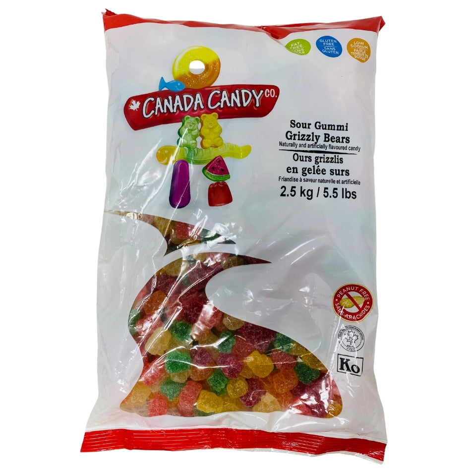 CCC Sour Gummi Grizzly Bears Gummy Candy - 2.5kg
