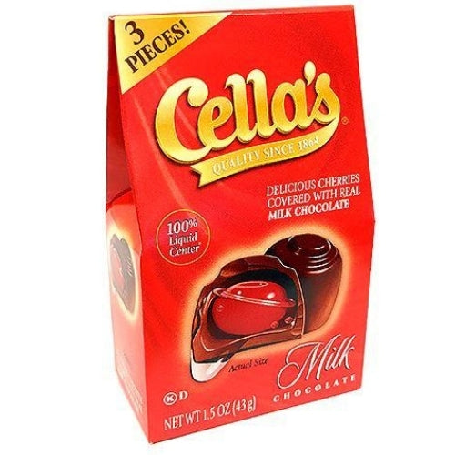 Cellas Christmas Milk Chocolate Mini Box - 1.5oz