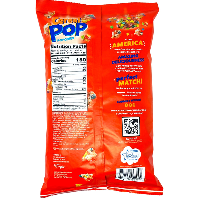 Cereal Pop Fruity Pebbles Popcorn Candy Funhouse