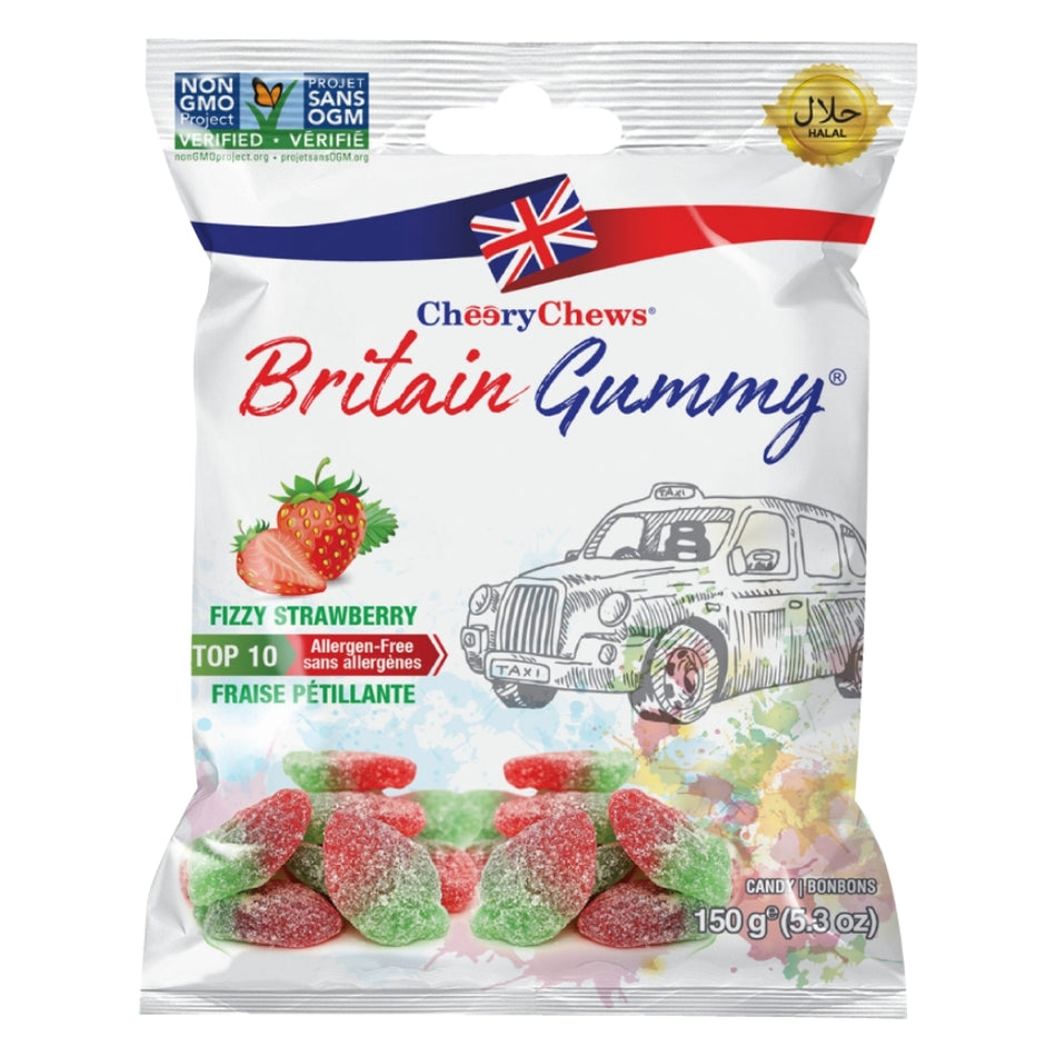 Britain Gummy Fizzy Strawberry - 150g