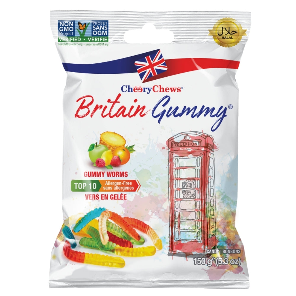Britain Gummy Gummy Worms - 150g