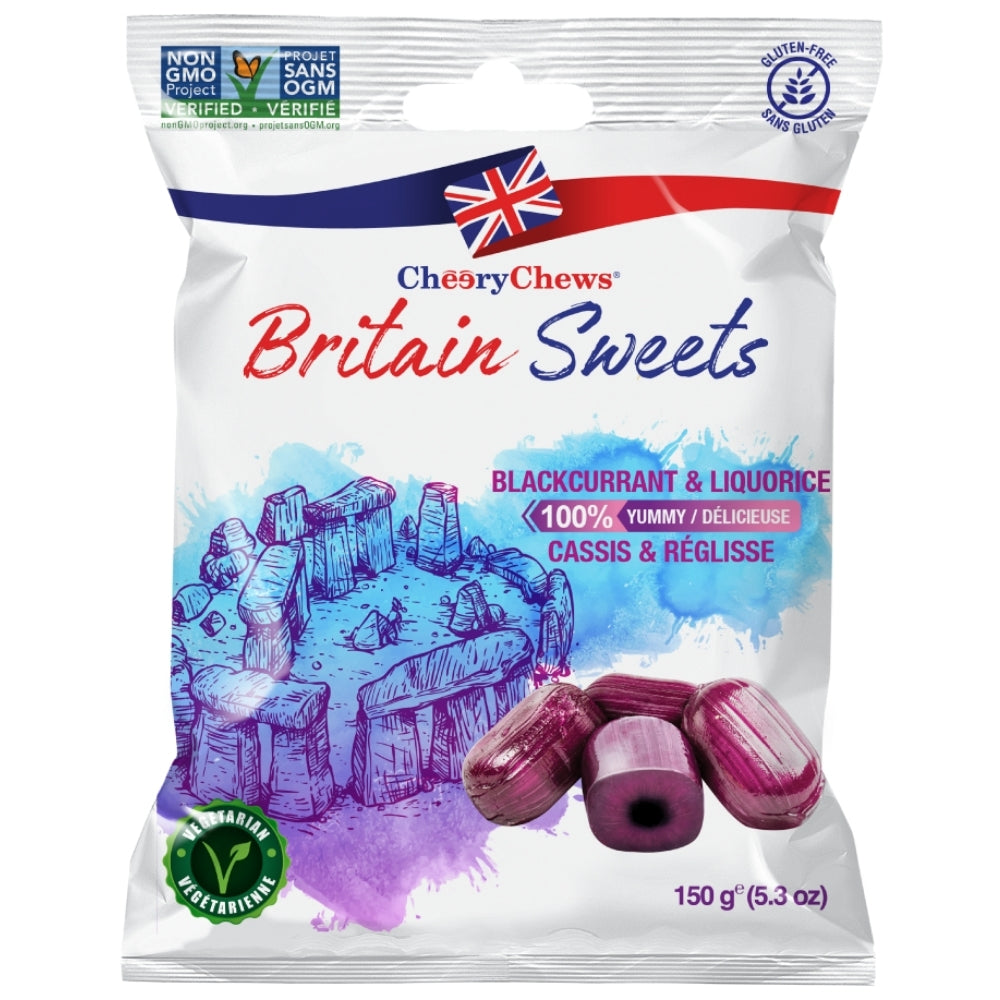 Britain Sweets Blackcurrant & Liquorice - 150g