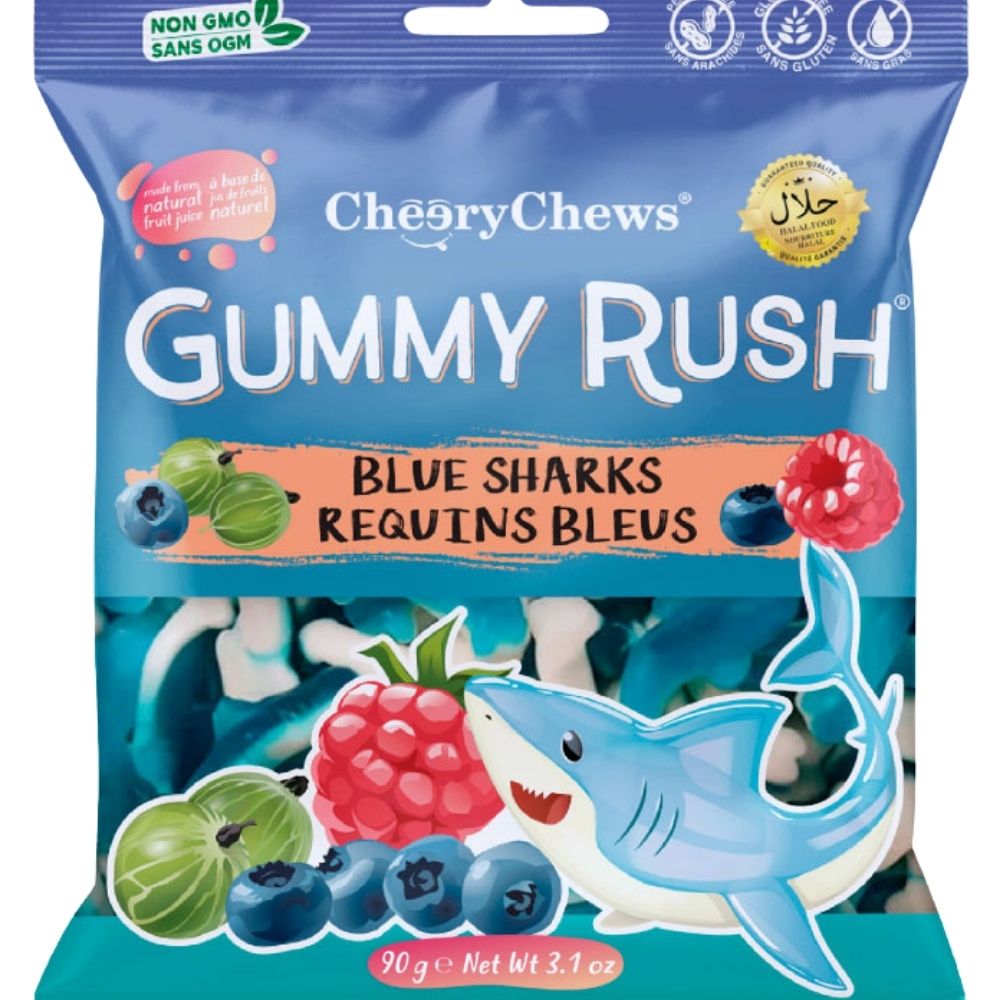 Gummy Rush Blue Sharks - 90g