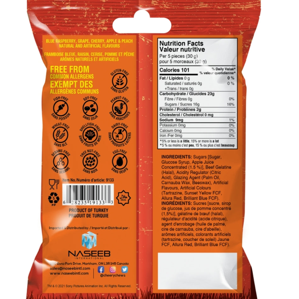 Hotel Transylvania Gummy Worms 127g back