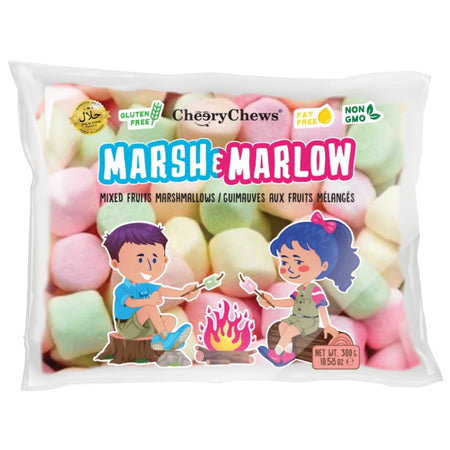 Cheery Chews Marsh&Marlow Mixed Fruit Marshmallows 300g Candy Funhouse