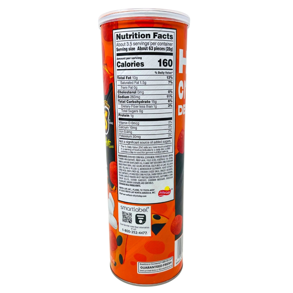 Cheetos Flamin Hot Minis Canister - 3.625oz - Nutrition Facts